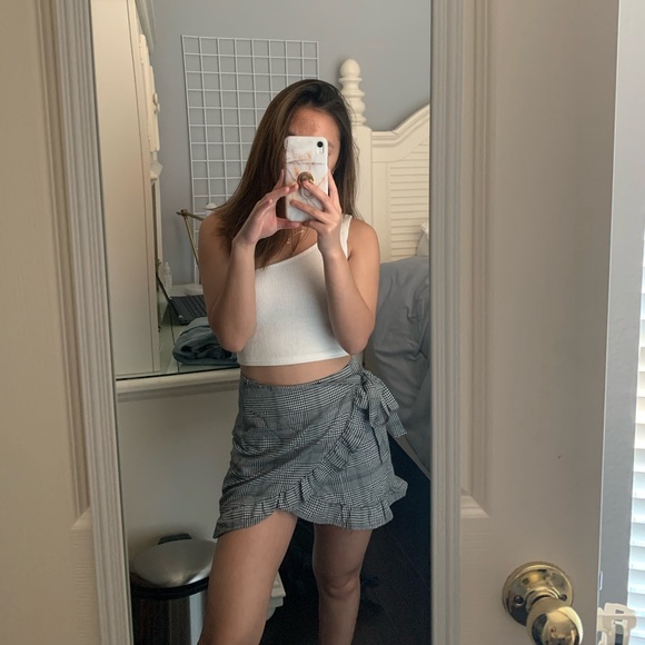 SHEIN Dresses & Skirts - Tied plaid skirt